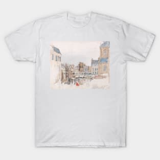 A French Market Place by David Cox T-Shirt